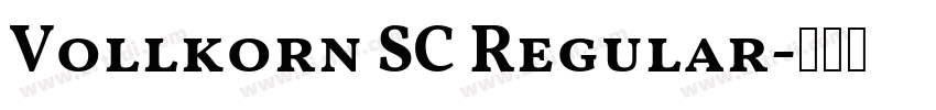 Vollkorn SC Regular字体转换